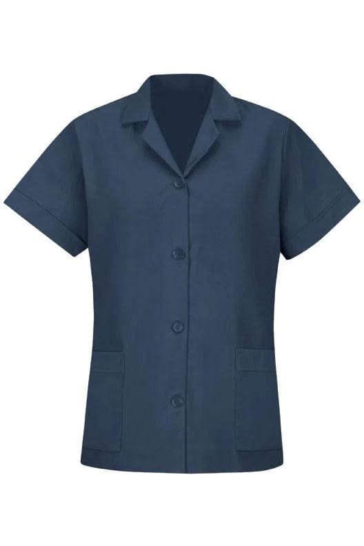 Navy Women's Smock Loose Fit Short Sleeve