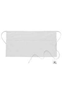 DayStar White Deluxe XL Waist Apron (3 Pockets)