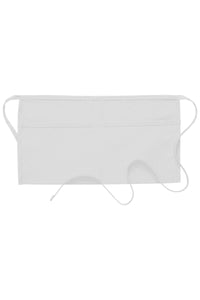 DayStar White Deluxe Waist Apron (2 Pockets)