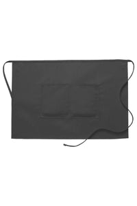 DayStar Charcoal Deluxe Half Bistro Apron (2 Pockets)