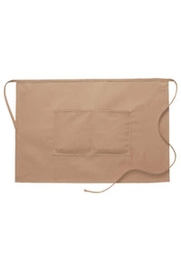 DayStar Khaki Deluxe Half Bistro Apron (2 Pockets)