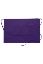 DayStar Purple Deluxe Half Bistro Apron (2 Pockets)