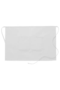 DayStar White Deluxe Half Bistro Apron (2 Pockets)