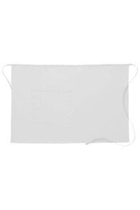 DayStar White Deluxe Half Bistro Apron (1 Pocket)