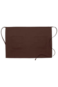 DayStar Brown Deluxe Half Bistro Apron (2 Patch Pockets)