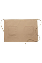 DayStar Khaki Deluxe Half Bistro Apron (2 Patch Pockets)