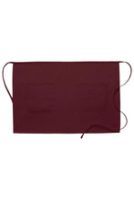 DayStar Maroon Deluxe Half Bistro Apron (2 Patch Pockets)