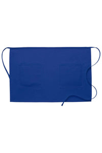 DayStar Royal Blue Deluxe Half Bistro Apron (2 Patch Pockets)