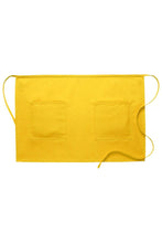 DayStar Yellow Deluxe Half Bistro Apron (2 Patch Pockets)