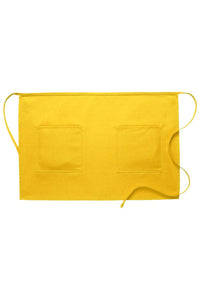 DayStar Yellow Deluxe Half Bistro Apron (2 Patch Pockets)