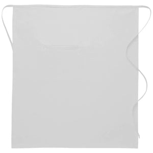 DayStar White Deluxe Full Bistro Apron (1 Inset Pocket)