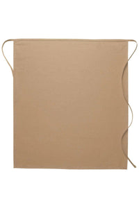 DayStar Khaki Deluxe Full Bistro Apron (No Pockets)