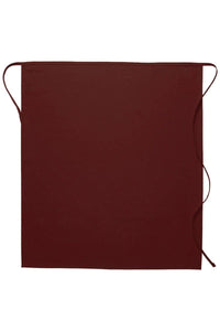 DayStar Maroon Deluxe Full Bistro Apron (No Pockets)
