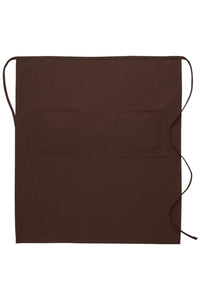 DayStar Brown Deluxe Full Bistro Apron (2 Pockets)