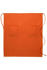 DayStar Orange Deluxe Full Bistro Apron (2 Pockets)