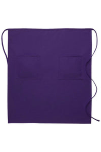 DayStar Purple Deluxe Full Bistro Apron (2 Pockets)
