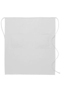 DayStar White Deluxe Full Bistro Apron (2 Pockets)