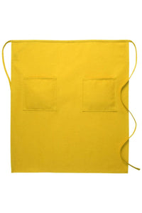 DayStar Yellow Deluxe Full Bistro Apron (2 Pockets)