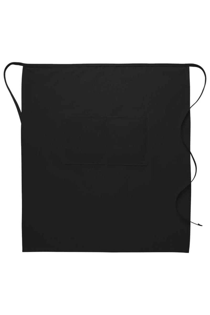 DayStar Black Deluxe Full Bistro Apron (Center Divided Pocket)
