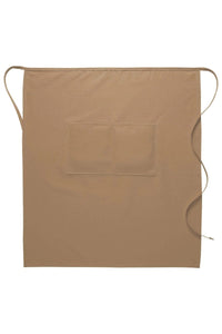 DayStar Khaki Deluxe Full Bistro Apron (Center Divided Pocket)