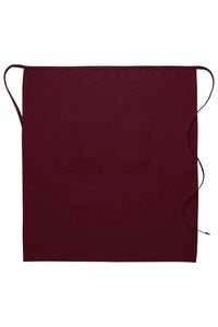 DayStar Maroon Deluxe Full Bistro Apron (Center Divided Pocket)