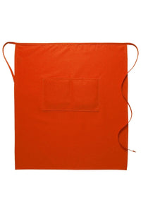 DayStar Orange Deluxe Full Bistro Apron (Center Divided Pocket)