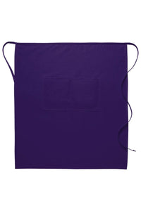 DayStar Purple Deluxe Full Bistro Apron (Center Divided Pocket)