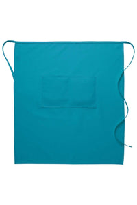 DayStar Turquoise Deluxe Full Bistro Apron (Center Divided Pocket)