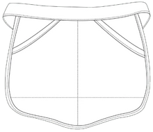 DayStar Scalloped Reversible Deluxe Waist Apron (2 Pockets)