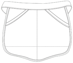 DayStar Scalloped Reversible Deluxe Waist Apron (2 Pockets)