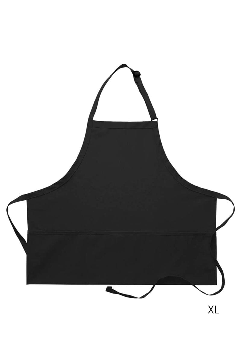 DayStar Black Deluxe Bib XL Adjustable Apron (3 Pockets)