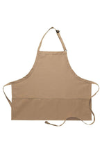 DayStar Khaki Deluxe Bib Adjustable Apron (3 Pockets)