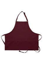 DayStar Maroon Deluxe Bib Adjustable Apron (3 Pockets)