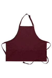 DayStar Maroon Deluxe Bib Adjustable Apron (3 Pockets)