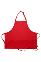 DayStar Red Deluxe Bib Adjustable Apron (3 Pockets)