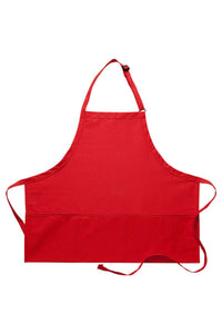 DayStar Red Deluxe Bib Adjustable Apron (3 Pockets)
