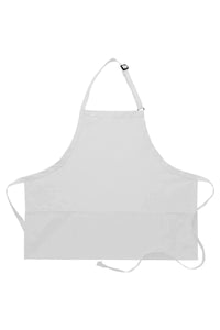 DayStar White Deluxe Bib Adjustable Apron (3 Pockets)