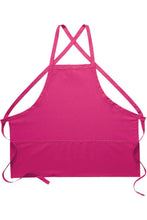 DayStar Hot Pink Deluxe Criss Cross Bib Apron (3 Pockets)