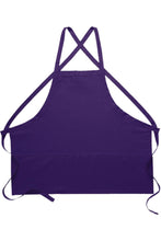 DayStar Purple Deluxe Criss Cross Bib Apron (3 Pockets)