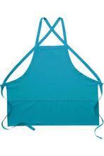 DayStar Turquoise Deluxe Criss Cross Bib Apron (3 Pockets)