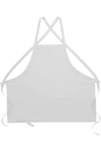 DayStar White Deluxe Criss Cross Bib Apron (3 Pockets)
