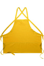 DayStar Yellow Deluxe Criss Cross Bib Apron (3 Pockets)