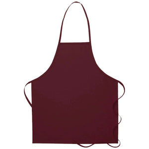 DayStar Maroon Deluxe Bib Apron (No Pocket)