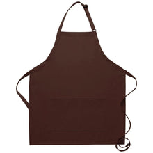 DayStar Brown Deluxe Bib Adjustable Apron (Center Divided Pocket)