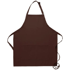 DayStar Brown Deluxe Bib Adjustable Apron (Center Divided Pocket)
