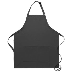 DayStar Charcoal Deluxe Bib Adjustable Apron (Center Divided Pocket)