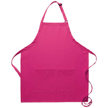 DayStar Hot Pink Deluxe Bib Adjustable Apron (Center Divided Pocket)