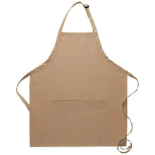DayStar Khaki Deluxe Bib Adjustable Apron (Center Divided Pocket)