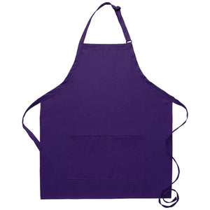 DayStar Purple Deluxe Bib Adjustable Apron (Center Divided Pocket)