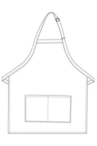 DayStar Deluxe Pinstripe Bib Adjustable Apron (2 Pockets)